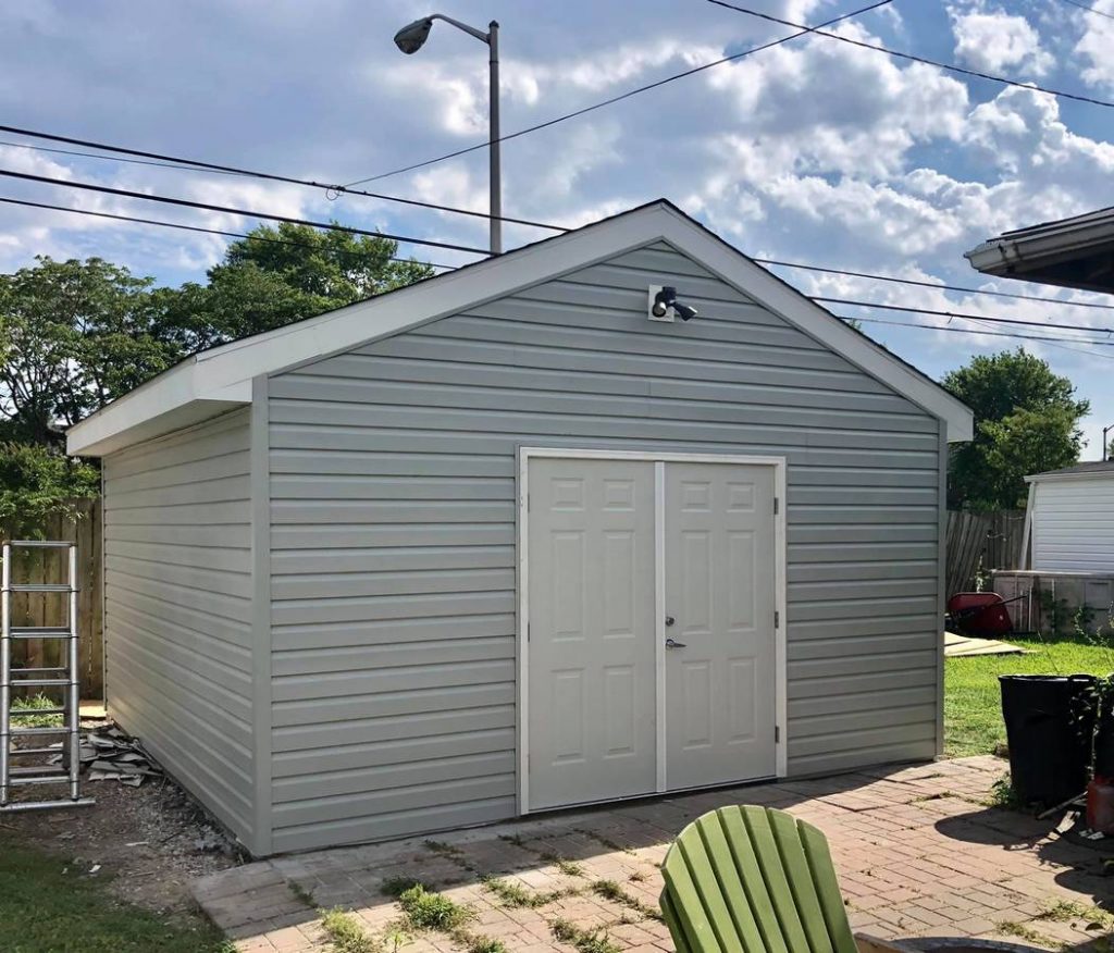 Shed with two doors